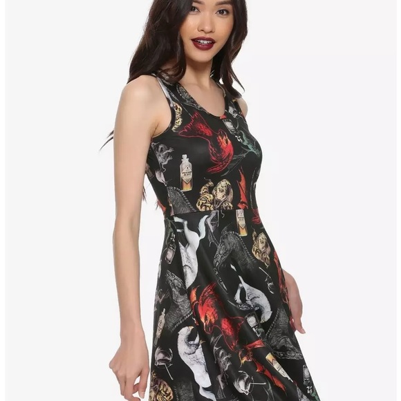 Hot Topic Harry Potter Magical Creatures Skater Dress - Picture 2 of 4